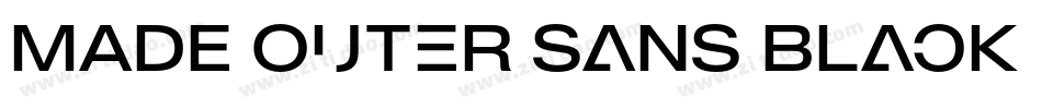 MADE Outer Sans Black PERSONAL USE字体转换